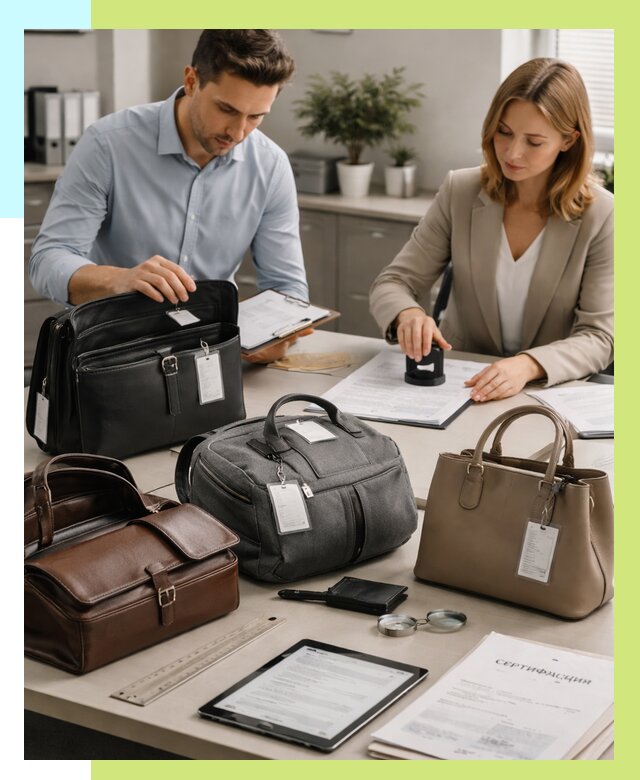 Сертификация сумок в Шадринске от 7756 руб. | Алешин-Шдр