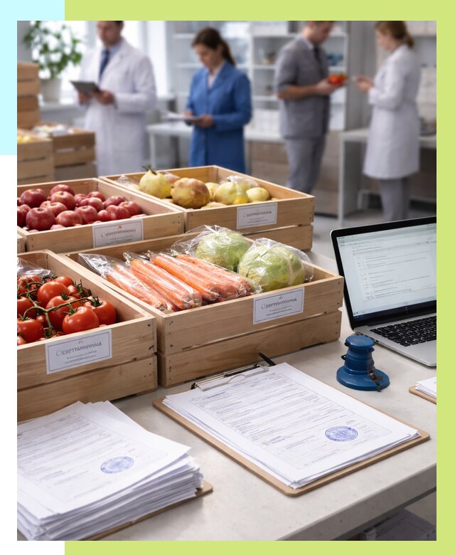 Сертификация овощей и фруктов в Шадринске от 8790 р. | Алешин-Шдр