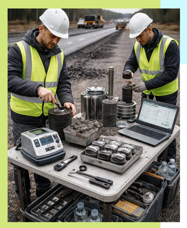 Сертификация асфальта: испытания и подтверждение в Шадринске