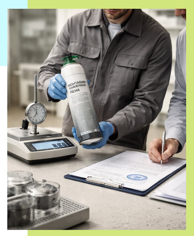 Сертификация монтажной пены в Шадринске от 15512 р. | Алешин-Шдр