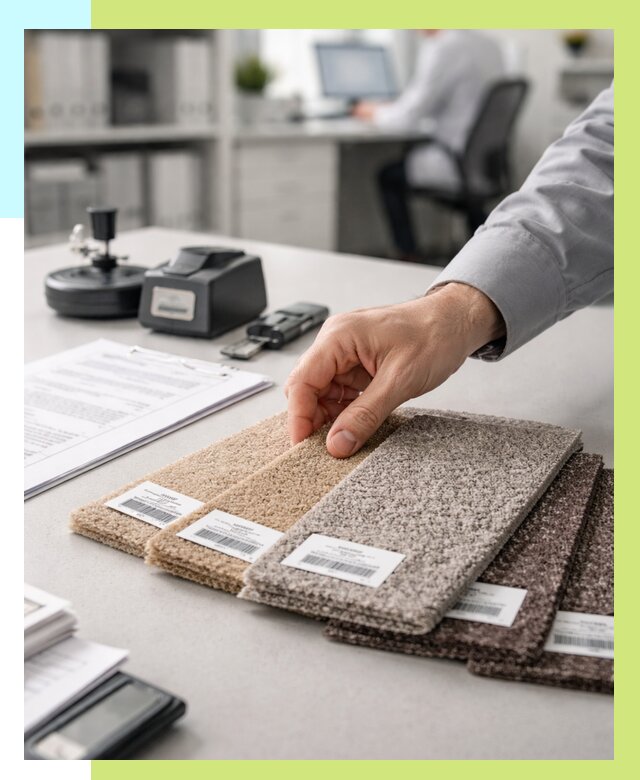 Сертификация ковролина в Шадринске от 15512 р., Алешин-Шдр