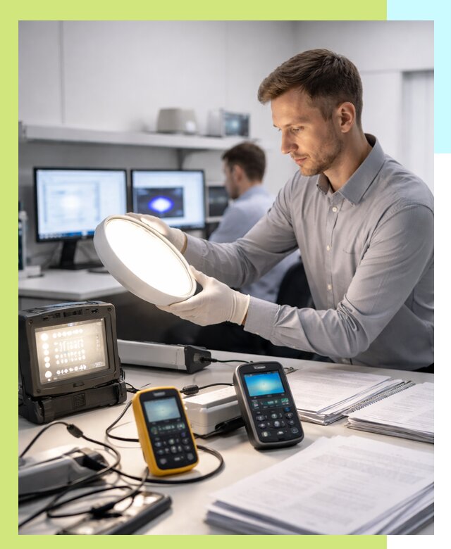 Сертификация светильников в Шадринске: испытания и оформление