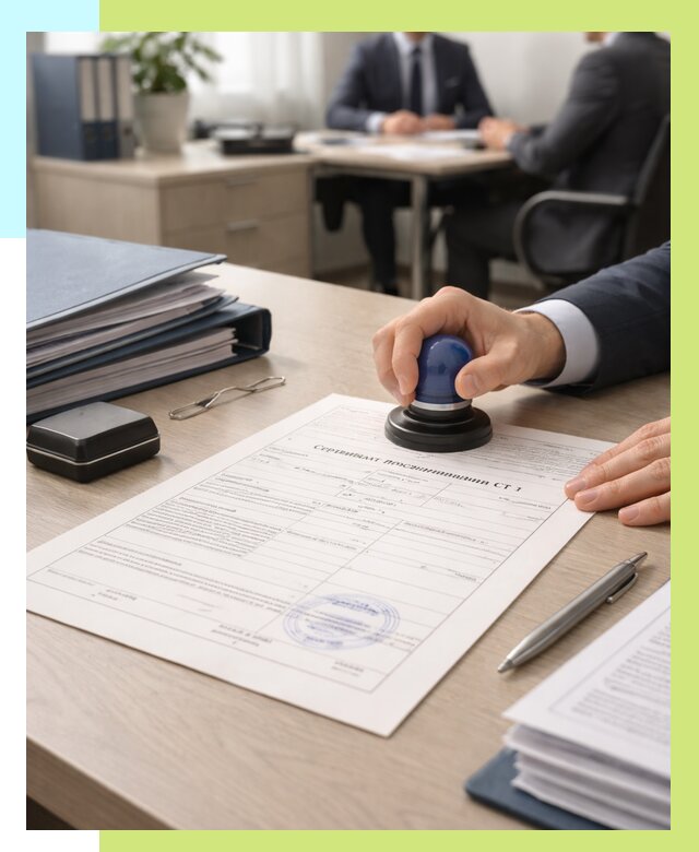 Сертификат происхождения СТ 1 в Шадринске от 4653 р. | Алешин-Шдр