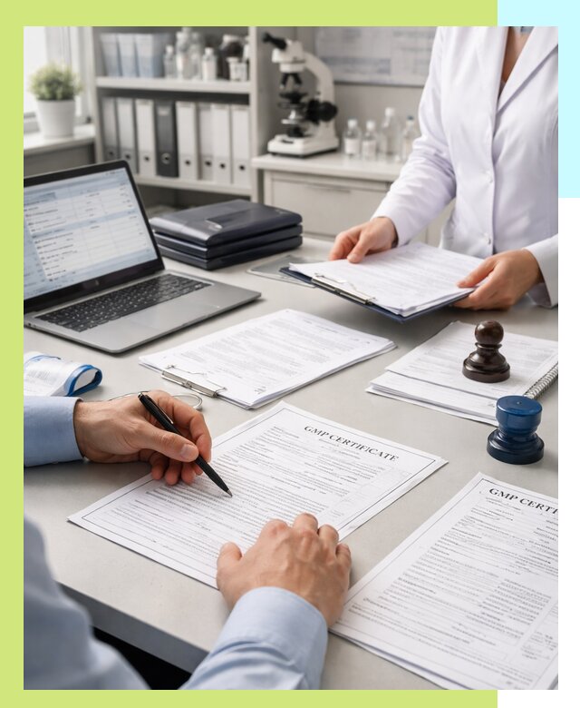 Оформление сертификата GMP в Шадринске для фармпроизводства