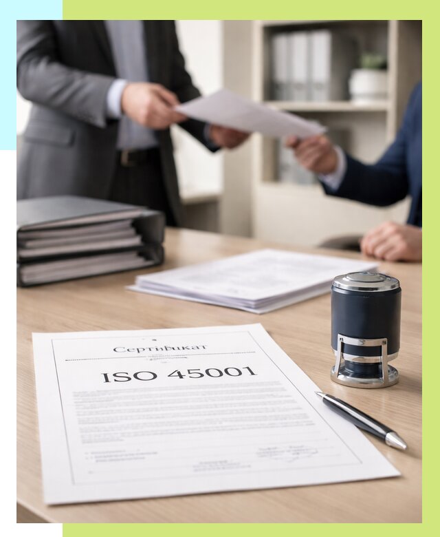 Сертификат ISO 45001 в Шадринске под ключ от 46535 р. | Алешин-Шдр